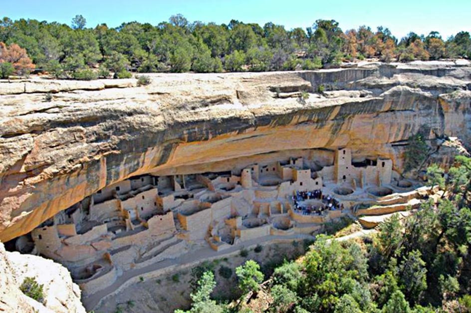 Antiguo poblado de Cliff Palace en Mesa Verde, condado de Montezuma, Colorado, Estados Unidos. (CC BY SA 3.0)