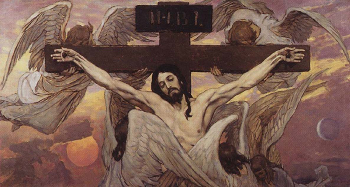 Crucifixión de Cristo. Victor Vasnetsov (1885-1926). (Dominio público)