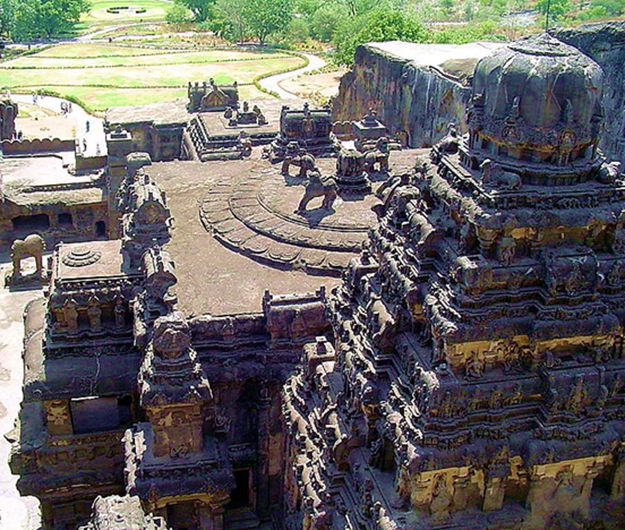 Templo de Kailasha: su construcción se atribuye por lo general al rey Krishna I de la dinastía Rashtrakuta. (Pratheepps/CC BY SA 2.5)