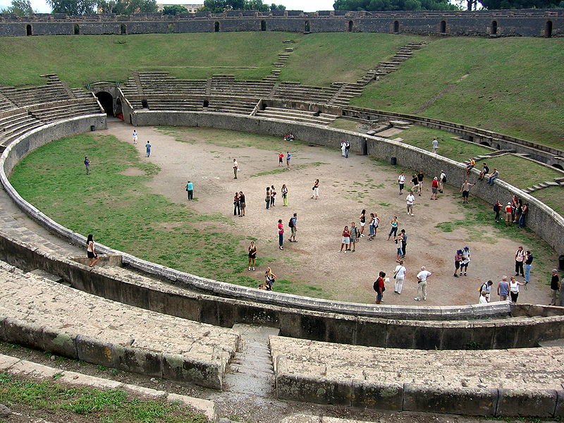 El Anfiteatro de Pompeya. (Public Domain)