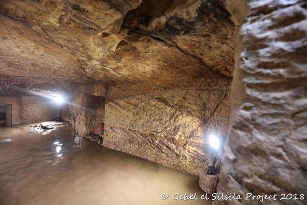 Las cÃ¡maras habÃ­an sido excavadas en el lecho de roca. (CortesÃ­a del Proyecto Gebel el Silsila)