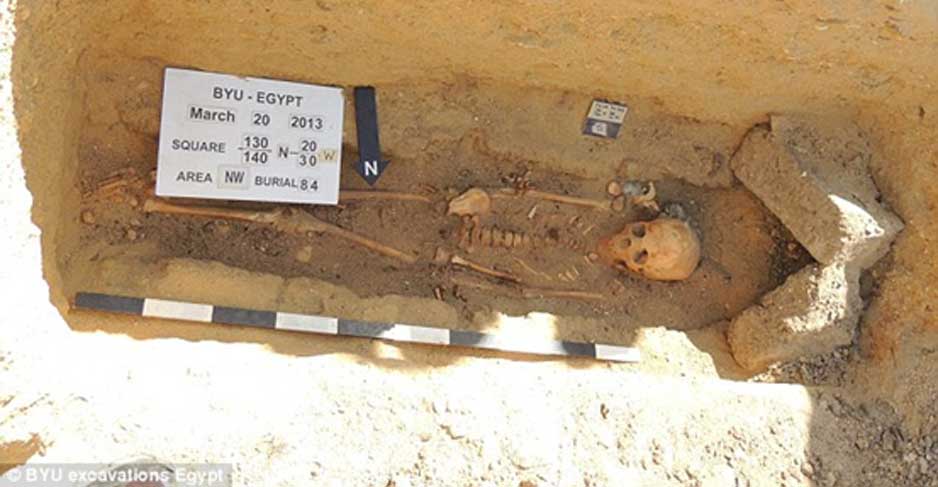 Enterramiento de Fag el-Gamous. Cortesía de Brigham Young University Excavations.