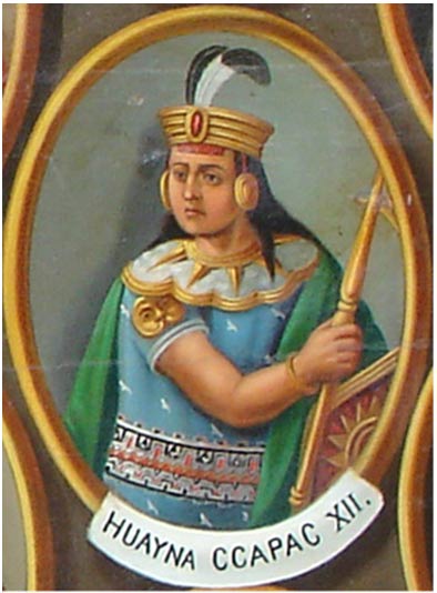 IlustraciÃ³n del emperador Inca Huayna Capac.