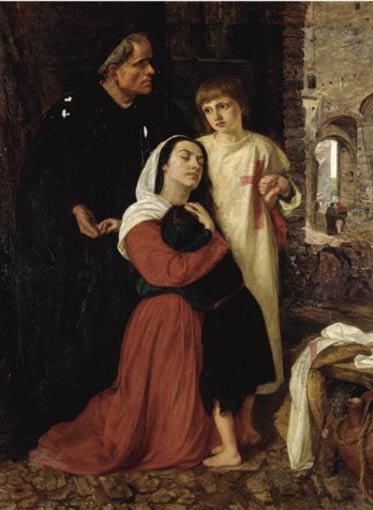 “La partida: Episodio de la Cruzada de los Niños del siglo XIII”, óleo por Joanna Mary Boyce (Wikimedia Commons)