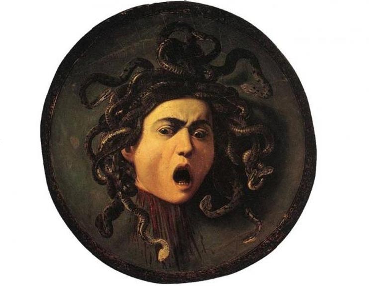 Medusa de Caravaggio. Imagen: Wikimedia