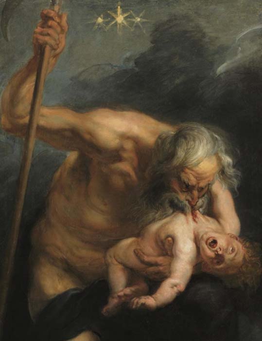 â€˜Saturno (Cronos) devorando a su hijoâ€™, Ã³leo de Pedro Pablo Rubens (Dominio pÃºblico)