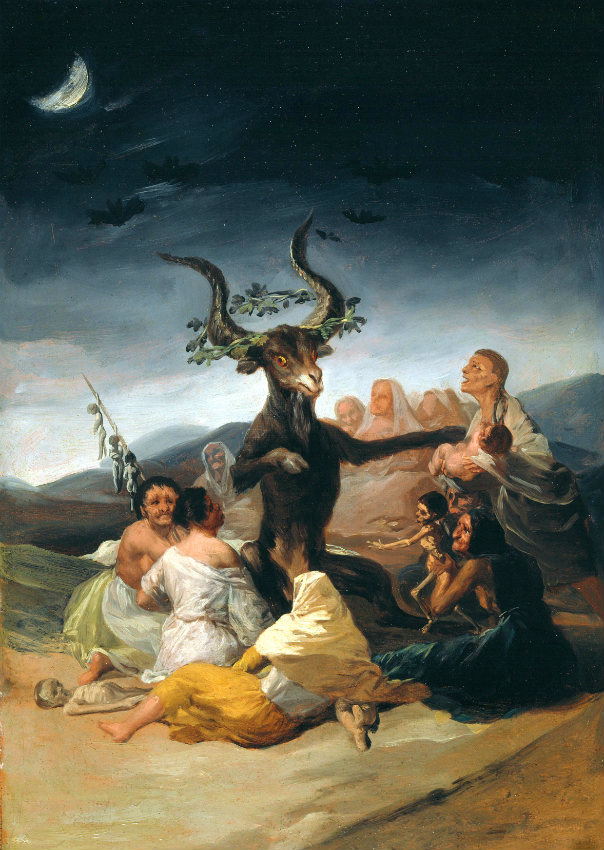 El aquelarre, pintura de Francisco de Goya (Museo Lázaro Galdiano, Madrid, 1797-98)