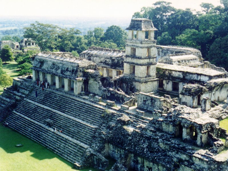 El antiguo Palacio de Palenque. Wikimedia Commons