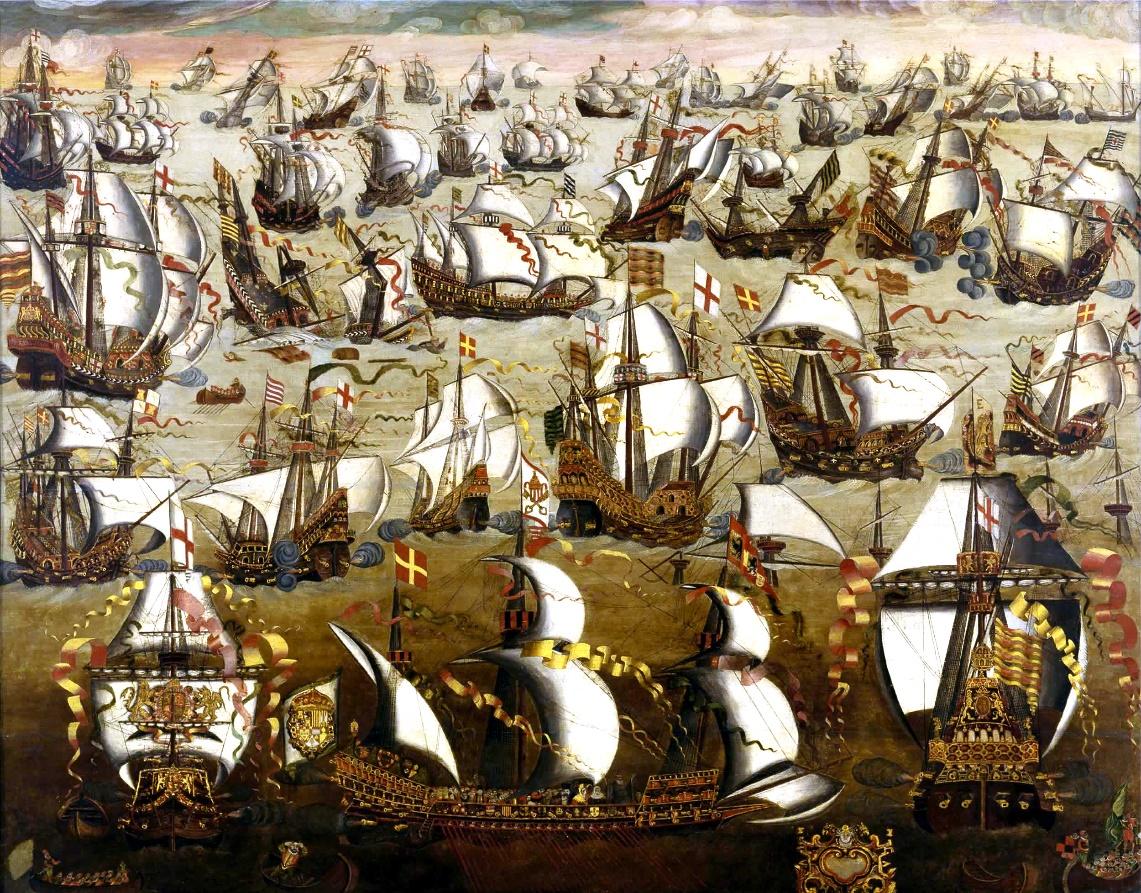 El rey Felipe armó una importante flota, que vino a ser conocida como la Armada Invencible (Wikimedia Commons)