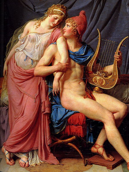 El Amor de Helena y Paris, Jacques-Louis David (1788) (Wikimedia Commons)