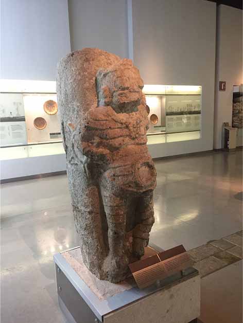 Figura de piedra 'Cabeza de robot', ahora en el Museo de Historia Natural de Mérida. (Proporcionado por el autor)