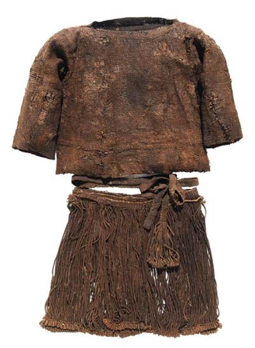 La ropa de la niña Egtved. (Museo Nacional de Dinamarca)