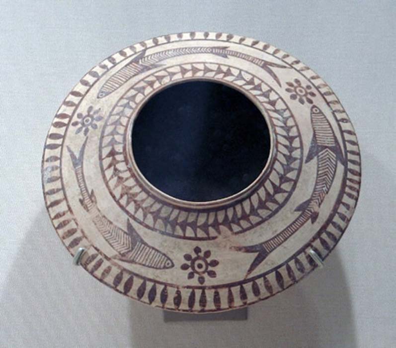 Mehrgarh pintó cerámica. 3000-2500 a. C. (CC0)