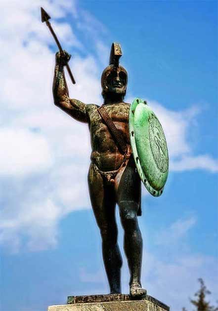 Un monumento en Grecia en honor al rey Leonidas. (CC BY SA 3.0)