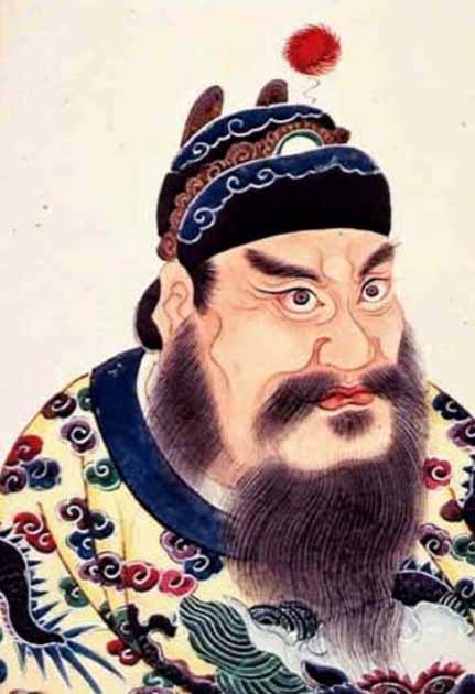 Un retrato de Qin Shi Huang, el primer emperador de la dinastía Qin, de un álbum del siglo XVIII de retratos de emperadores chinos. (Dominio publico)