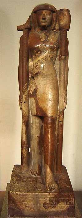 Estatua de arenisca de Khaemweset, hijo de Ramsés II y sumo sacerdote del templo de Ptah en Memphis, del siglo XIII a.C. (Museo Británico / Dominio público)