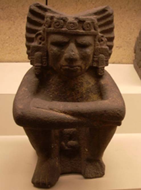 Figura de piedra sentada de Huehueteotl-Xiuhtecuhtli, dios azteca del fuego y estaciones. (Simon Burchell / CC BY-SA 3.0)