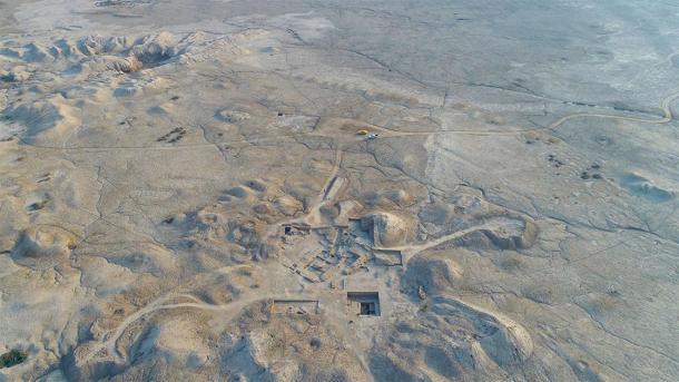 En el sitio del antiguo Girsu, en el sur de Irak, hay un templo construido para el dios de la guerra Ningirsu. (Museo Británico / ASOR)