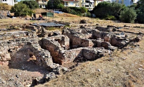 La sección central del Balneum (Imagen: Ephorate of Antiquities of East Attica)