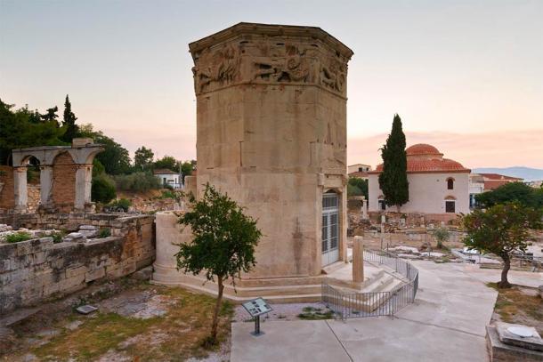 Restos del Ágora Romana y la Torre de los Vientos en Atenas, Grecia. (milangonda / Adobe Stock)