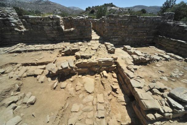 Área 68, que se encuentra en la entrada norte del edificio Central donde se ha descubierto un complejo de muros. (AIA)