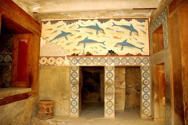 El palacio minoico de Knossos, que ha sobrevivido a las edades en condiciones increíbles en comparación con los restos en su mayoría de piedra en el complejo Zominthos cercano. Pero en algún momento, las paredes de Zominthos habrían sido tan coloridas e impresionantes. (G Da / CC BY-SA 3.0)