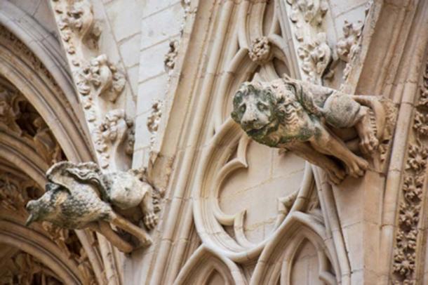 Aslan çirkin yaratık saint-jean Katedrali, lyon, Fransa.  (HJBC / Adobe Stock)