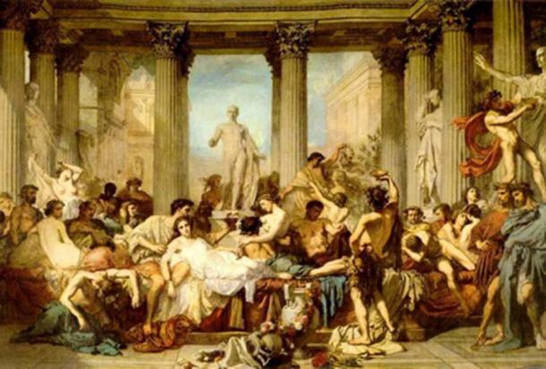 "Los romanos de la decadencia" (1847) de Thomas Couture. (Dominio publico)