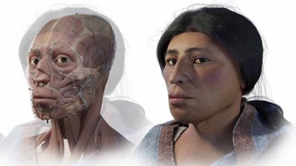 Reconstrucción del rostro de la Dama de El Sauce de Pablo Aparicio. (PAR Arqueología y Patrimonio Virtual)