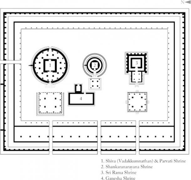 Diseño de Sanctum Sanctorum en un templo indio (Arjuncm3 / CC BY-SA 4.0)